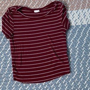 Red striped T-shirt